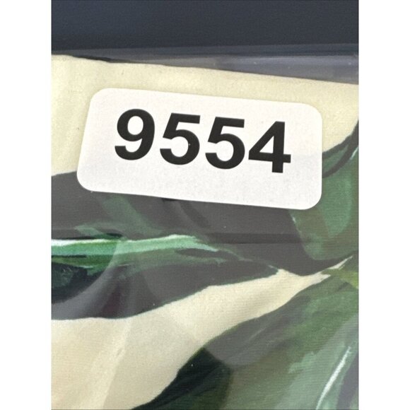 Andie Women's M Waikiki Coverup Swim Dress Stretchy Ivory Palm NWT 9554 - Picture 7 of 16